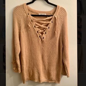 Lace up Sweater